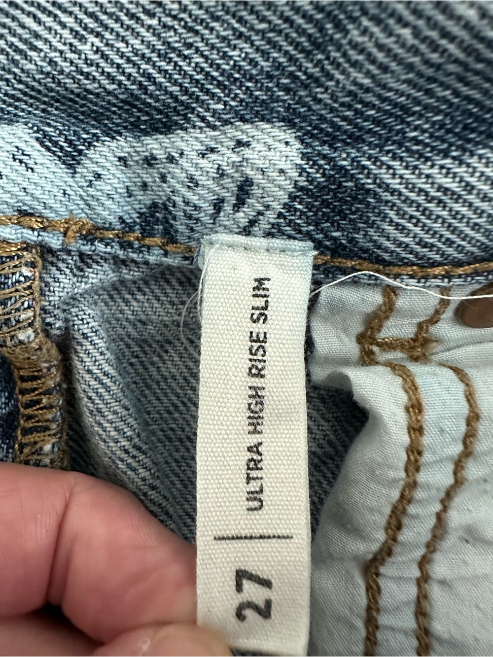 PacSun Women's Blue Denim Butterfly Boyfriend Jeans - Picture 5 of 6